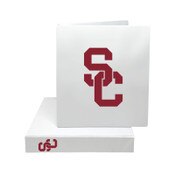 USC Trojans White 1.5" SC Interlock Binder
